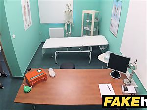 fake health center small blondie Czech patient health test